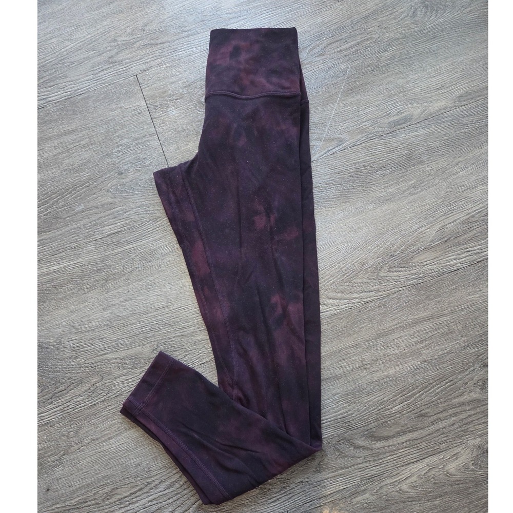 Lululemon Align High Rise Pant 6 Cassis Black Diamond Dye 25 Inseam Nulu